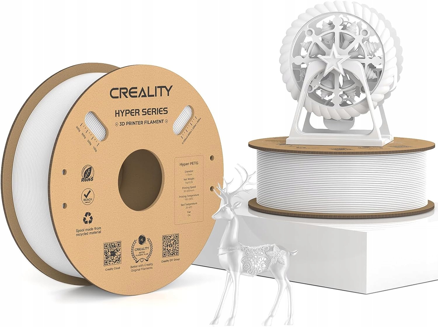 Filament Creality PETG Biały (WHITE)