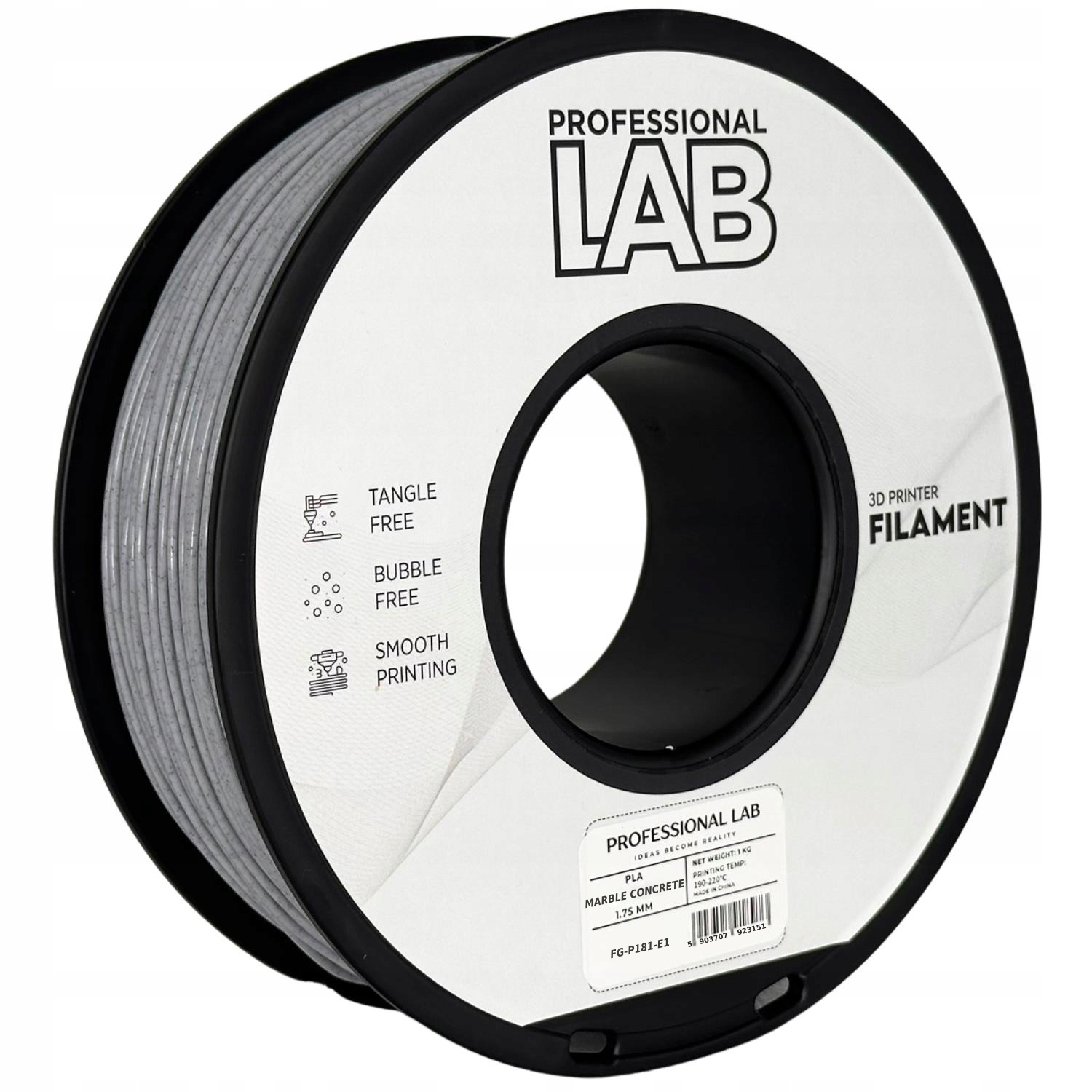 Filament null PLA Szary Teksturowany (GRAY TEXTURED)