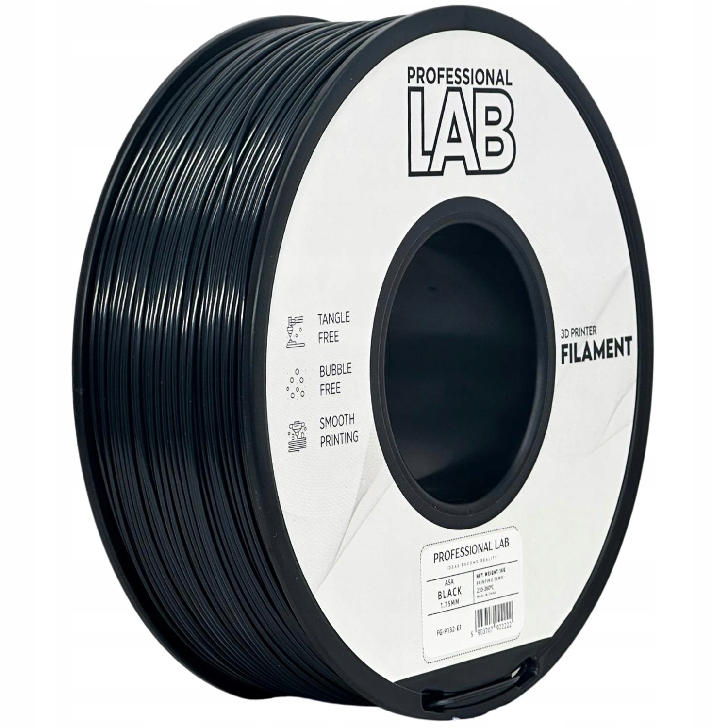 Filament Professional Lab ASA Czarny (BLACK)