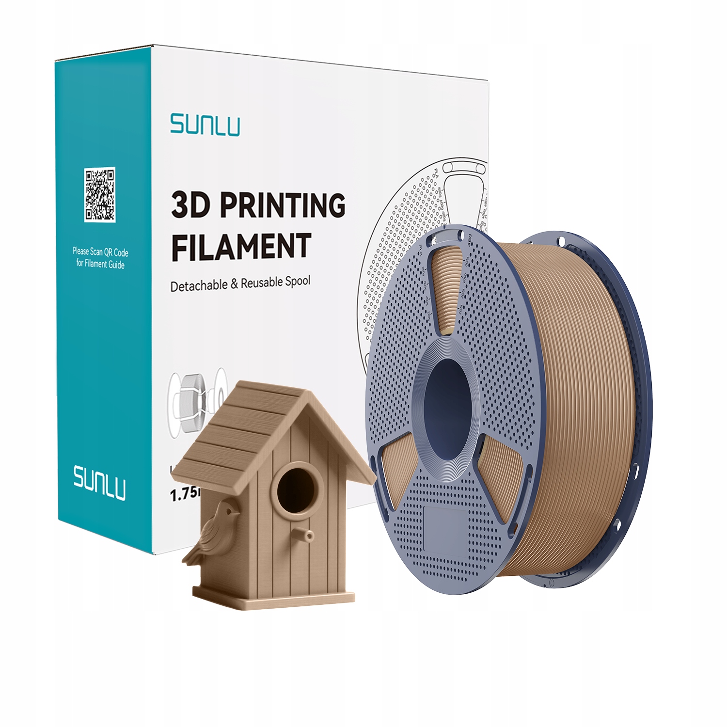 Filament SUNLU ASA Brązowy (BROWN)