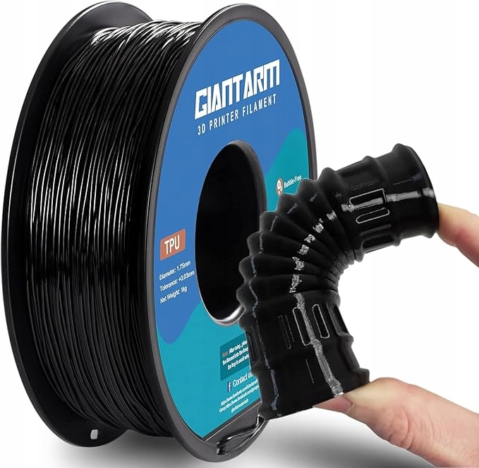 Filament null TPU Czarny (BLACK)