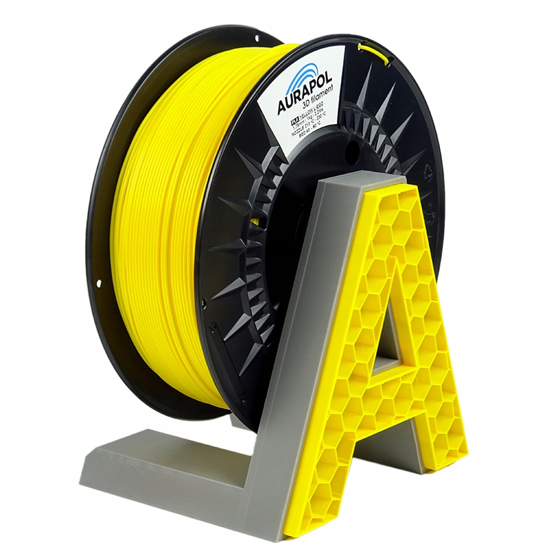 Filament Aurapol PLA Żółty Przezroczysty (YELLOW TRANSPARENT)