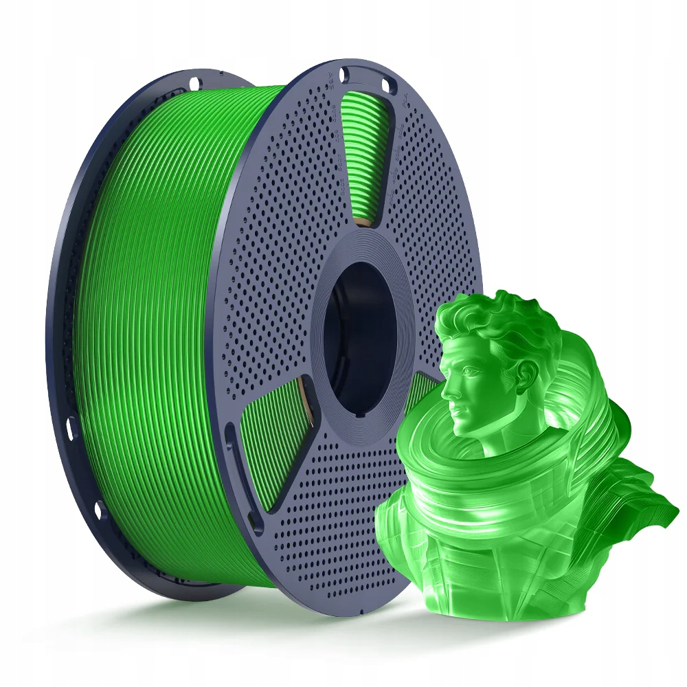 Filament SUNLU PETG Zielony Przezroczysty (GREEN TRANSPARENT)