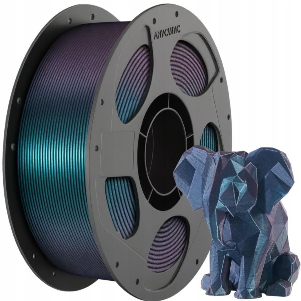 Filament ANYCUBIC PLA Niebieski Brokatowy/Mieniący (BLUE GLITTER)