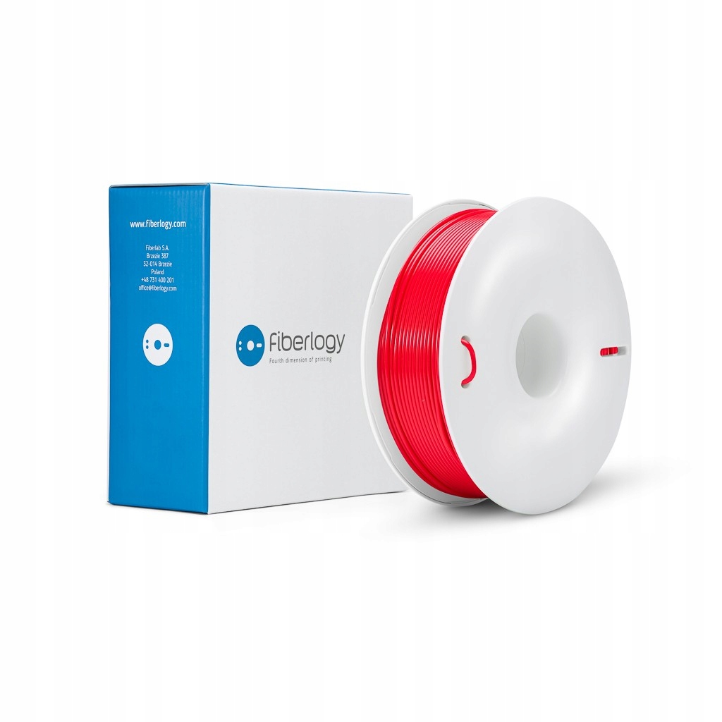 Filament Fiberlogy ABS Plus Czerwony (RED)