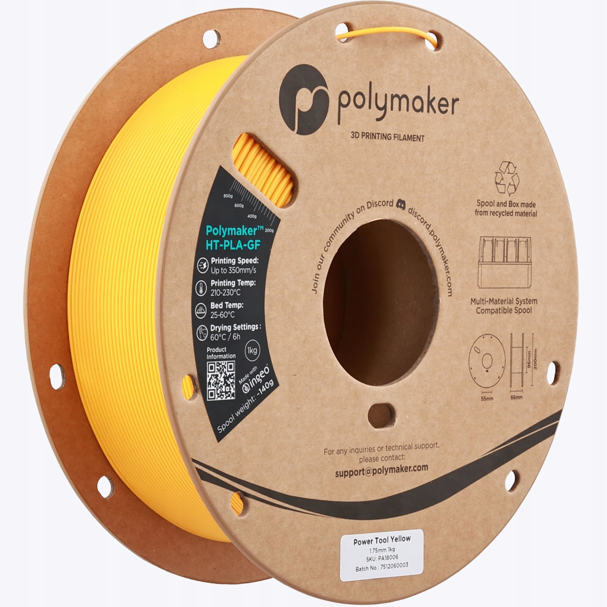 Filament Polymaker PLA High-Speed Żółty (YELLOW)