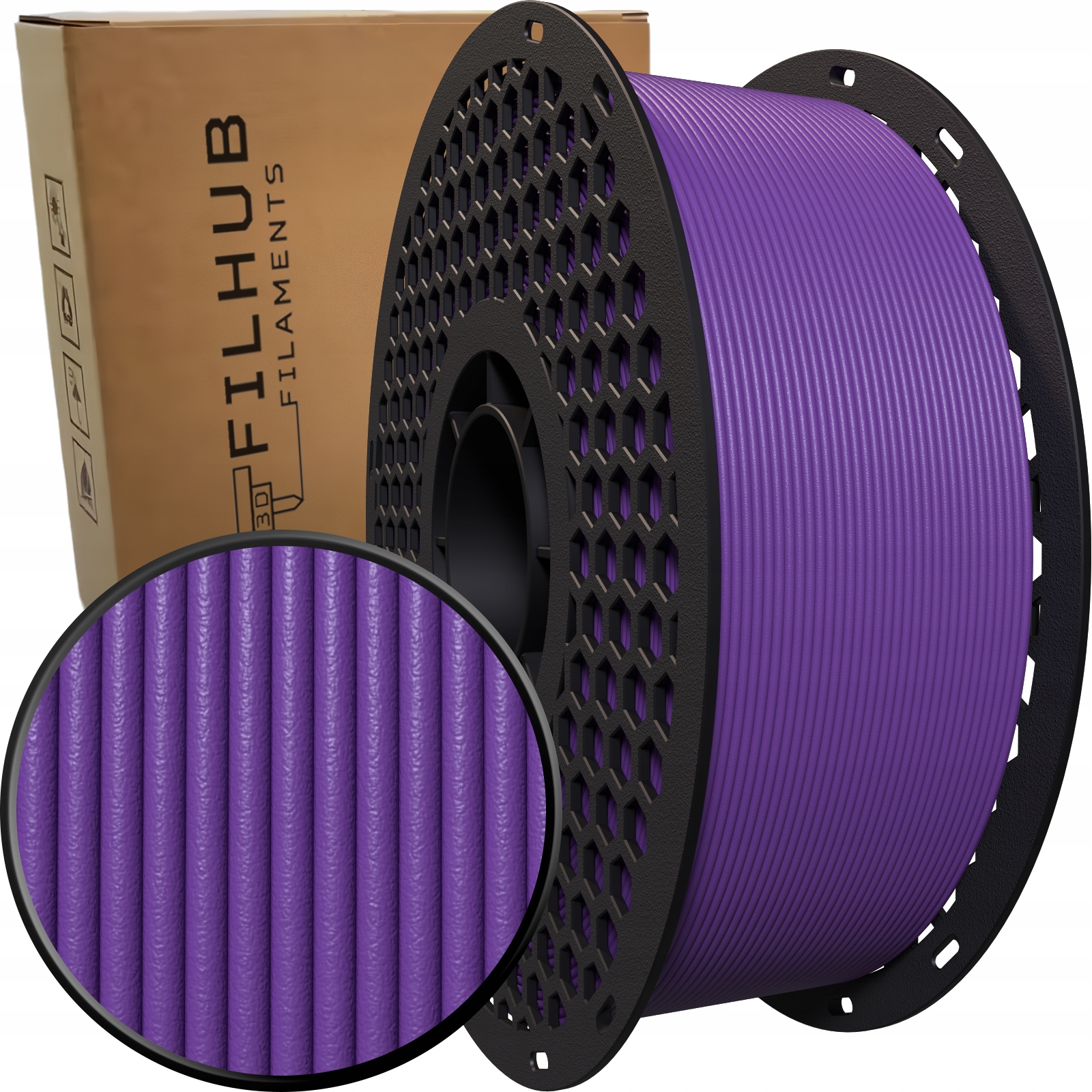 Filament null ABS Plus Fioletowy Matowy (PURPLE MATTE)