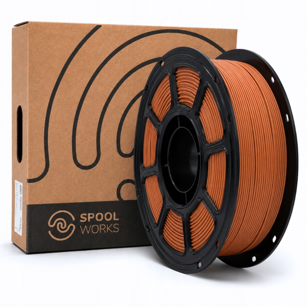 Filament SpoolWorks PLA-LW Plus Brązowy Matowy (BROWN MATTE)