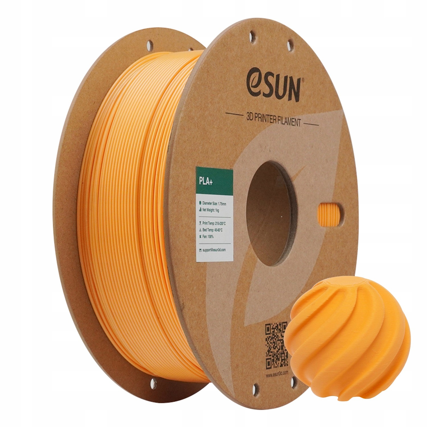 Filament eSUN PLA Plus Pomarańczowy (ORANGE)