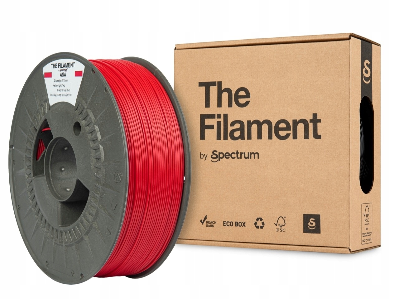 Filament Spectrum ASA Czerwony (RED)