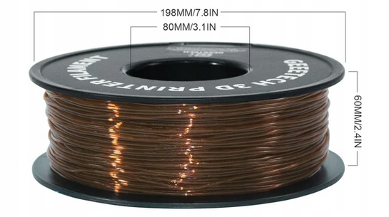 Filament GEEETECH TPU-LW Brązowy Przezroczysty (BROWN TRANSPARENT)