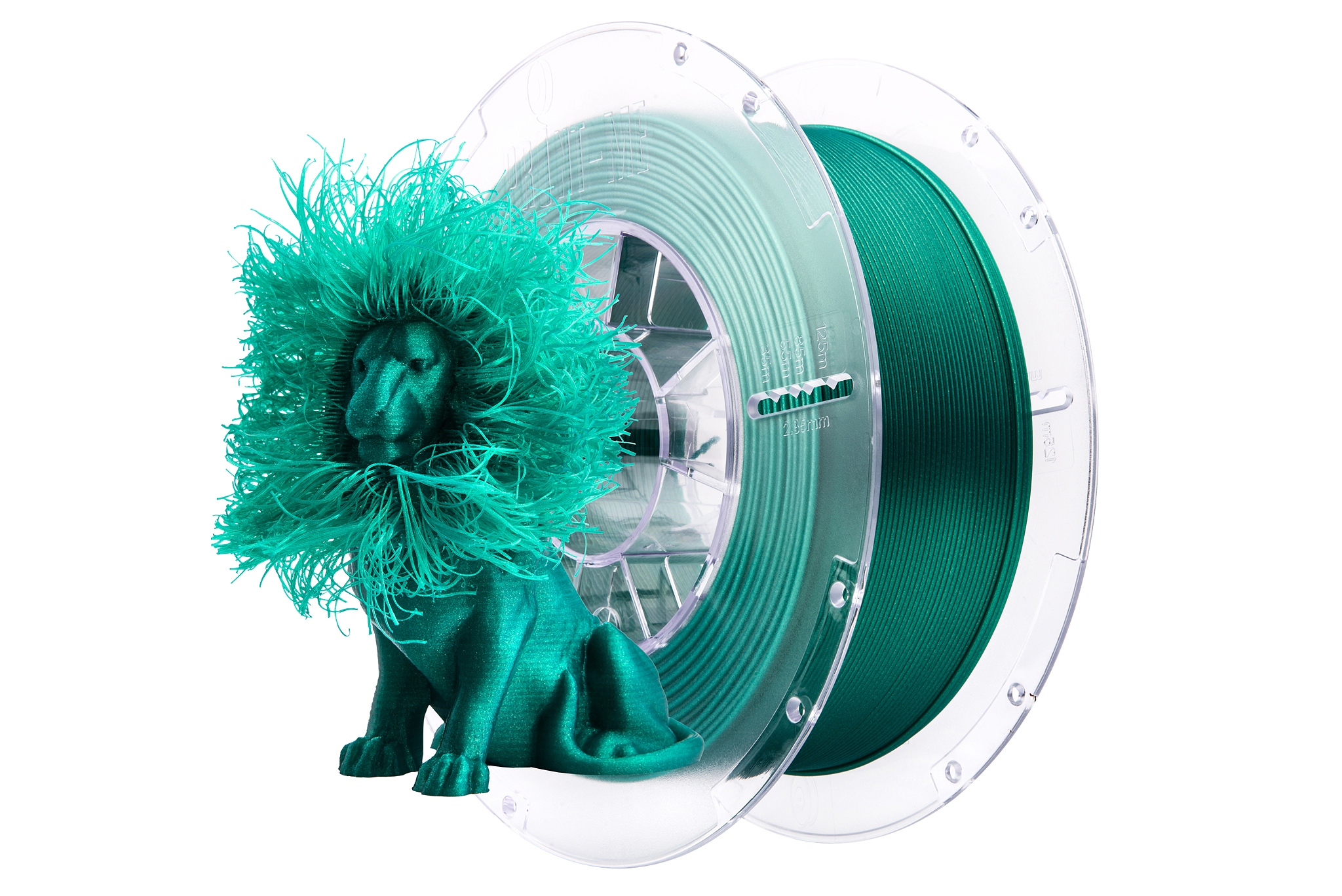 Filament Print me PLA Zielony Brokatowy/Mieniący (GREEN GLITTER)