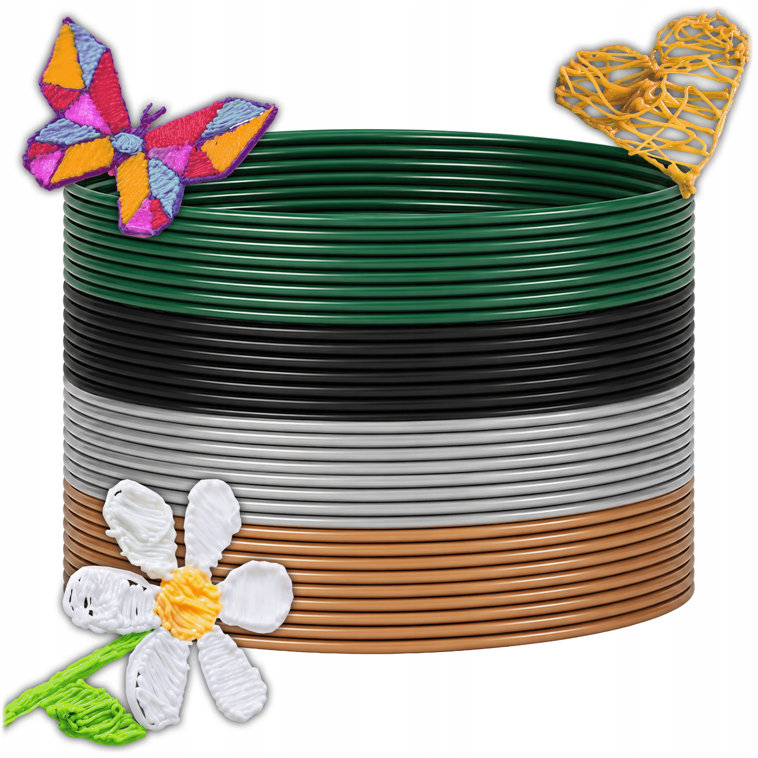 Filament U-SMILER PLA  Tęczowy (RAINBOW)