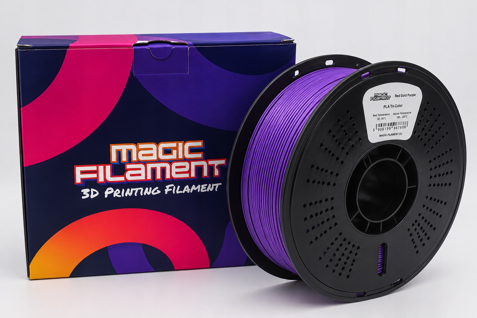 Filament Magic Filament PLA  Tęczowy Jedwabny (RAINBOW SILK)