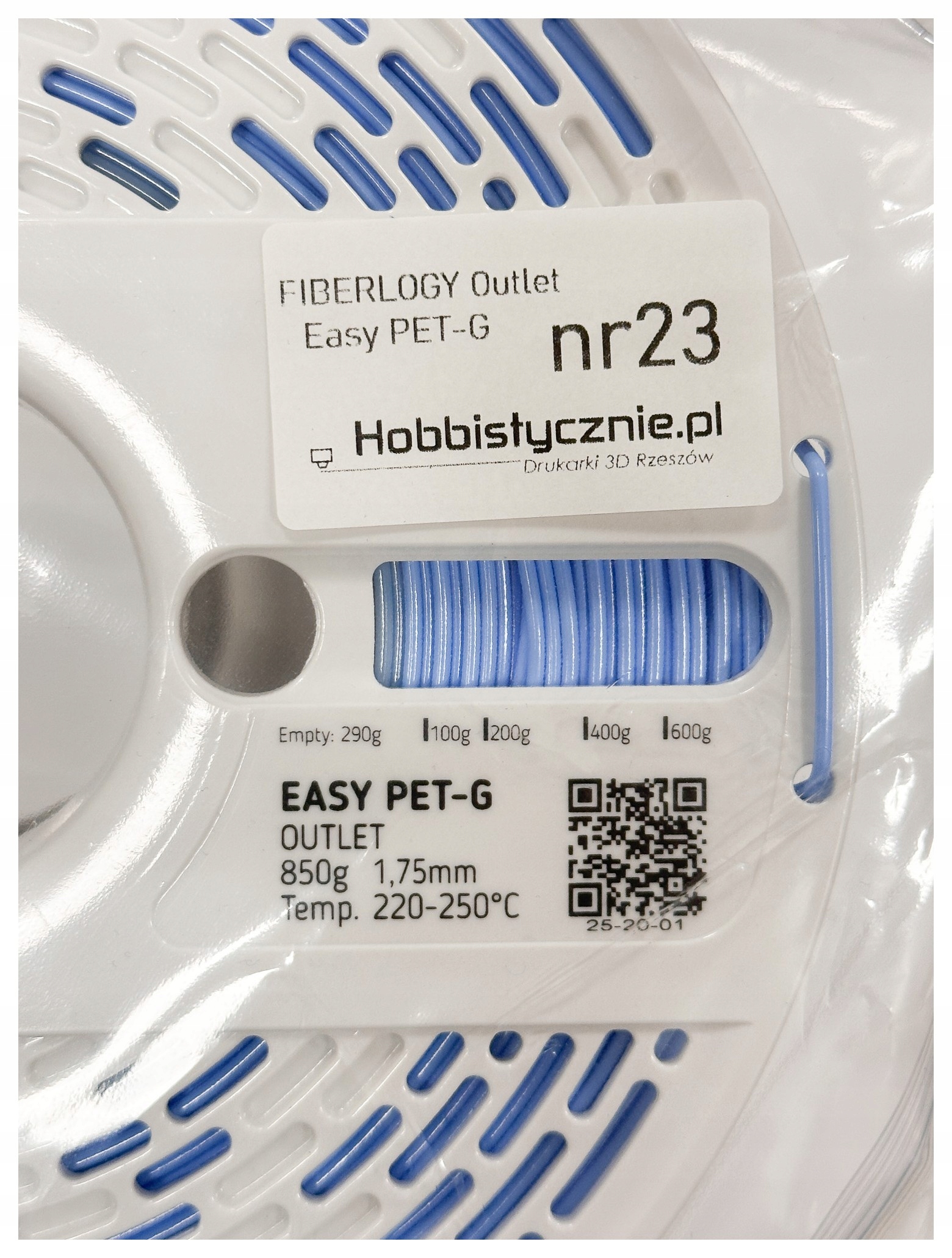 Filament Fiberlogy PETG Biały (WHITE)