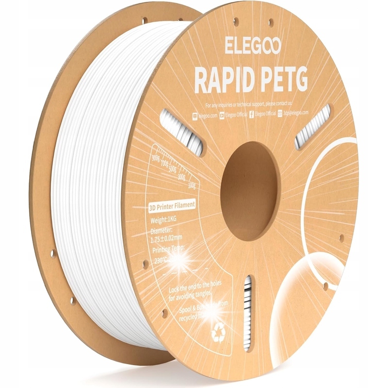 Filament Elegoo PETG Biały (WHITE)