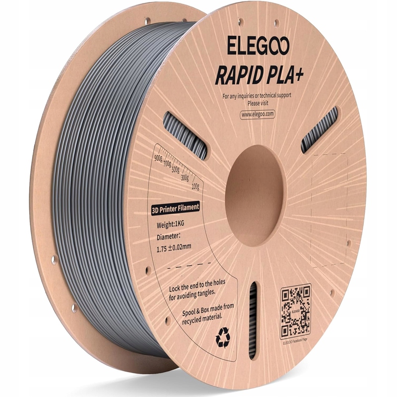 Filament Elegoo PLA Plus Srebrny (SILVER)