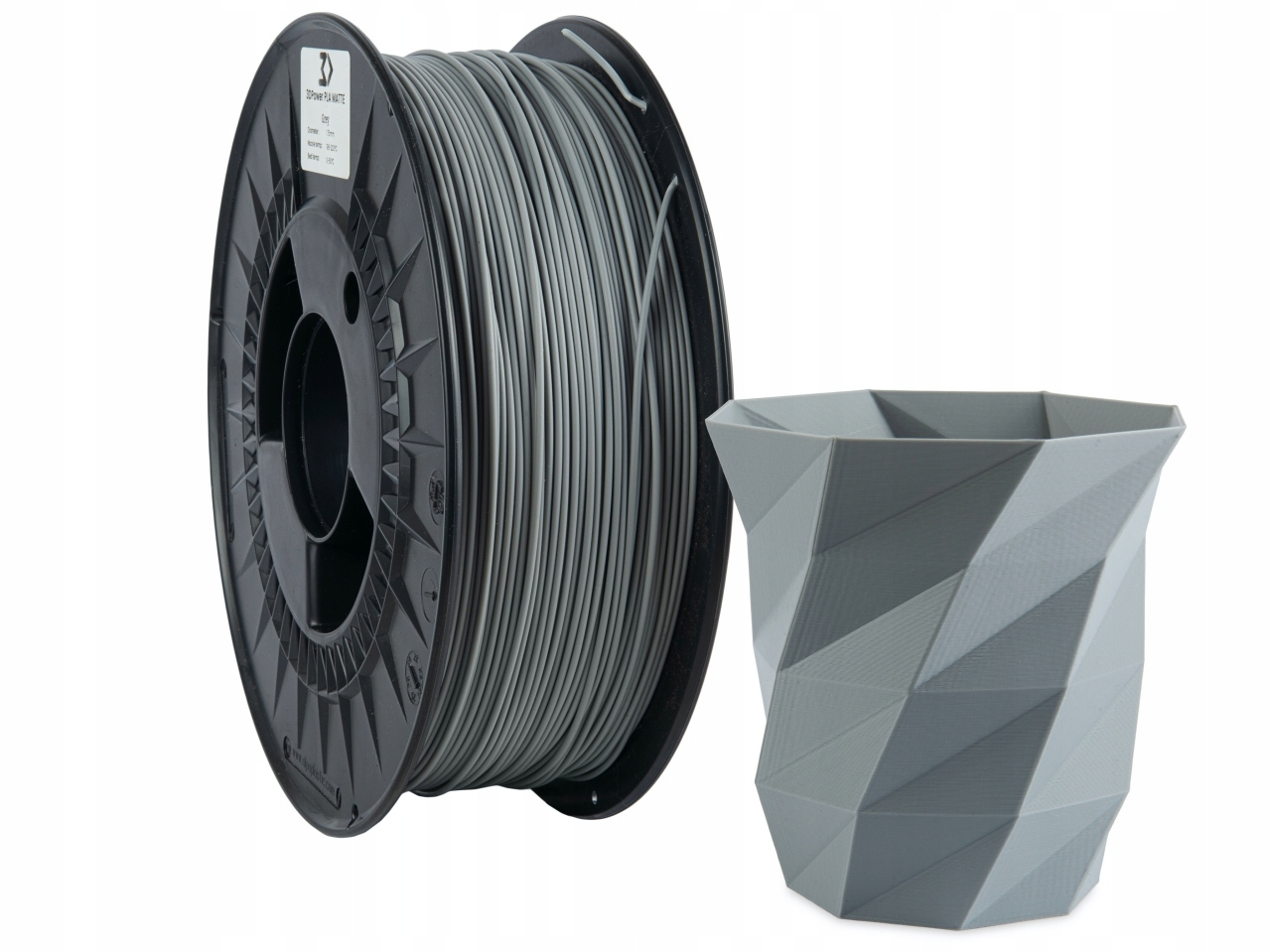 Filament 3DPower PLA Szary Matowy (GRAY MATTE)