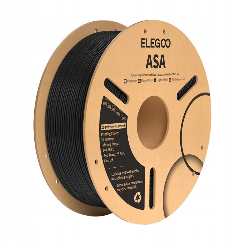 Filament Elegoo PLA Czarny (BLACK)