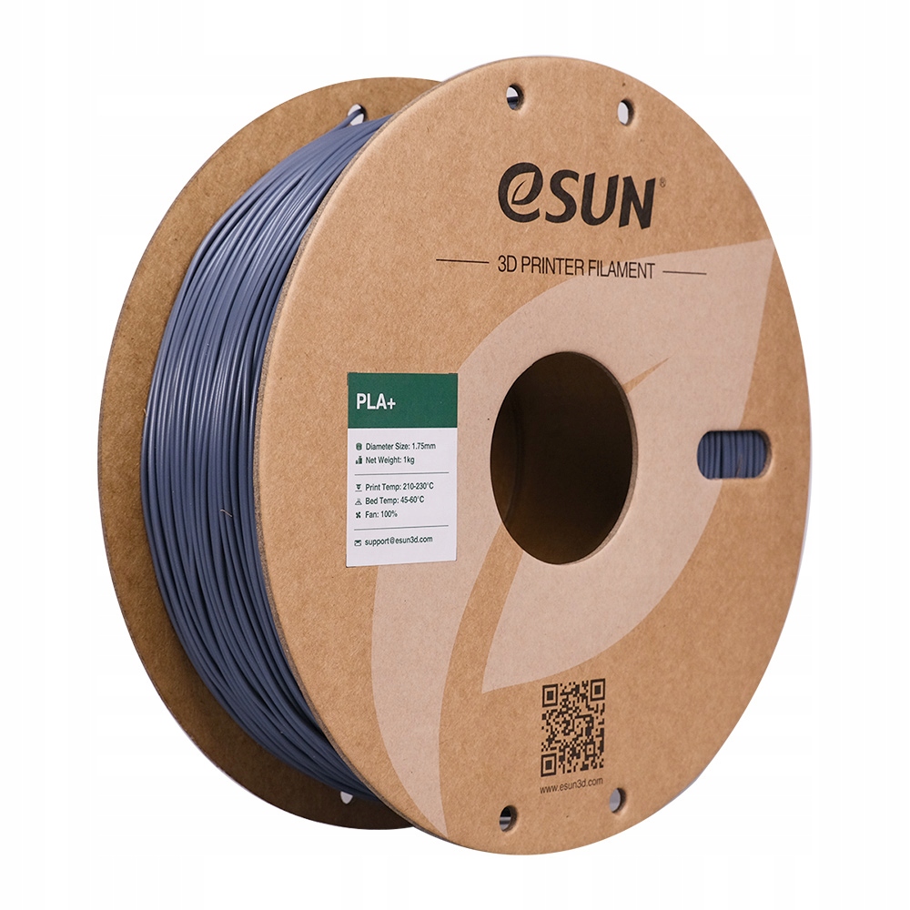 Filament eSUN PLA Plus High-Speed Szary Brokatowy/Mieniący (GRAY GLITTER)