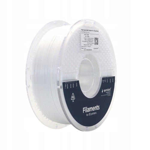 Filament Gembird ABS High-Speed Biały (WHITE)