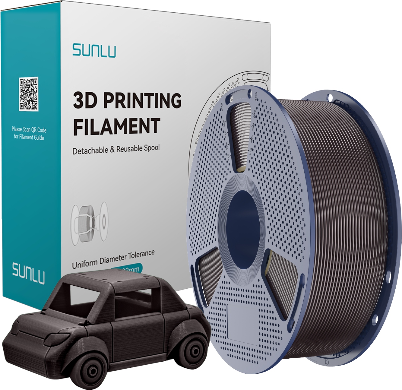 Filament SUNLU PETG Brązowy (BROWN)