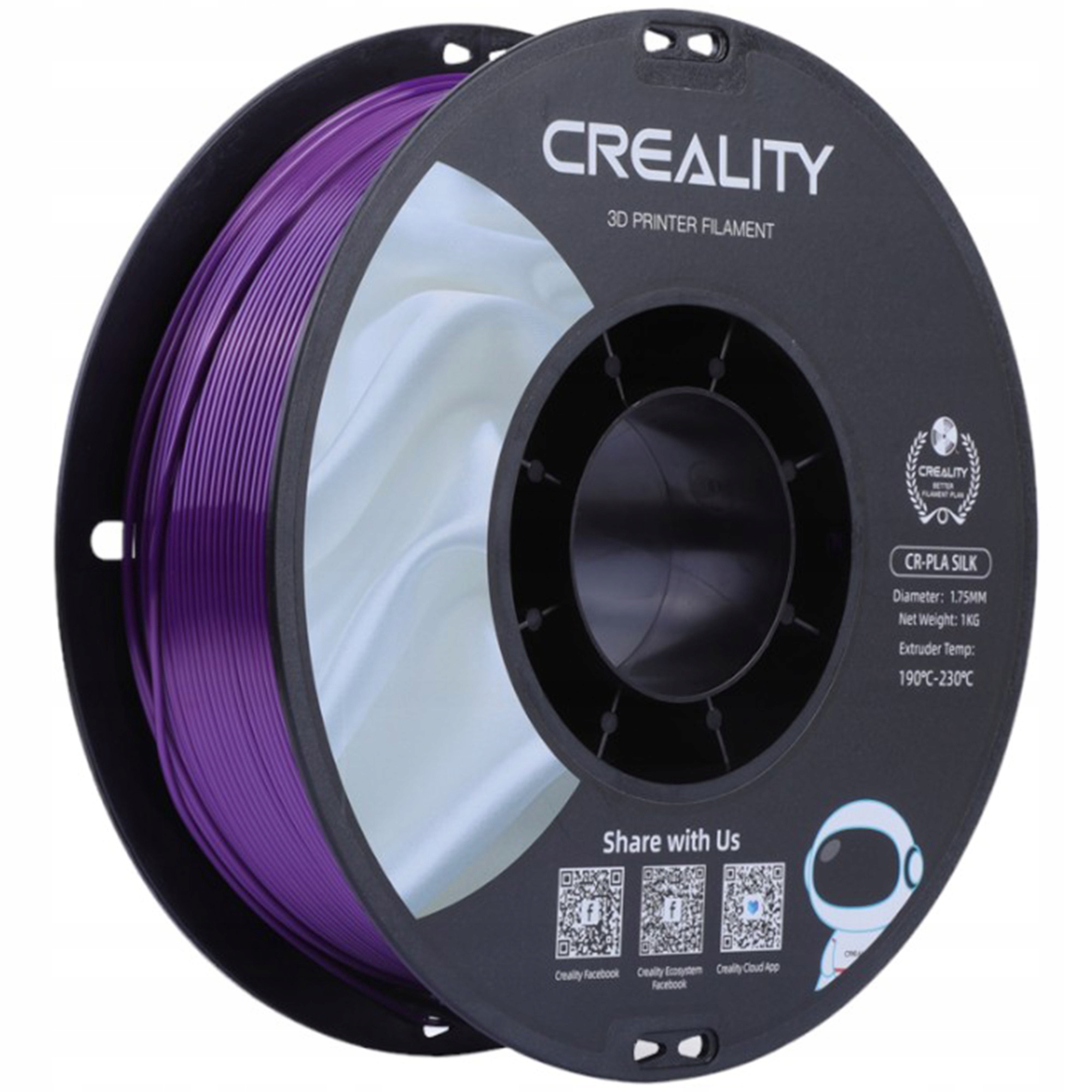 Filament Creality PLA Fioletowy Jedwabny (PURPLE SILK)