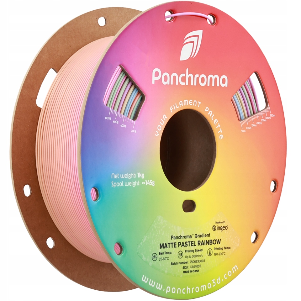 Filament Polymaker PLA  Tęczowy Matowy (RAINBOW MATTE)