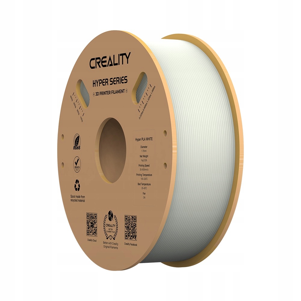 Filament Creality PLA High-Speed Biały (WHITE)