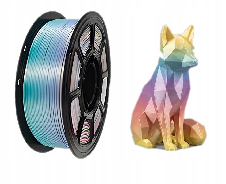 Filament KBR Games PLA Plus  Tęczowy Jedwabny (RAINBOW SILK)