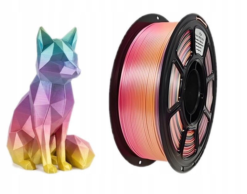 Filament KBR Games PLA Plus  Tęczowy Jedwabny (RAINBOW SILK)