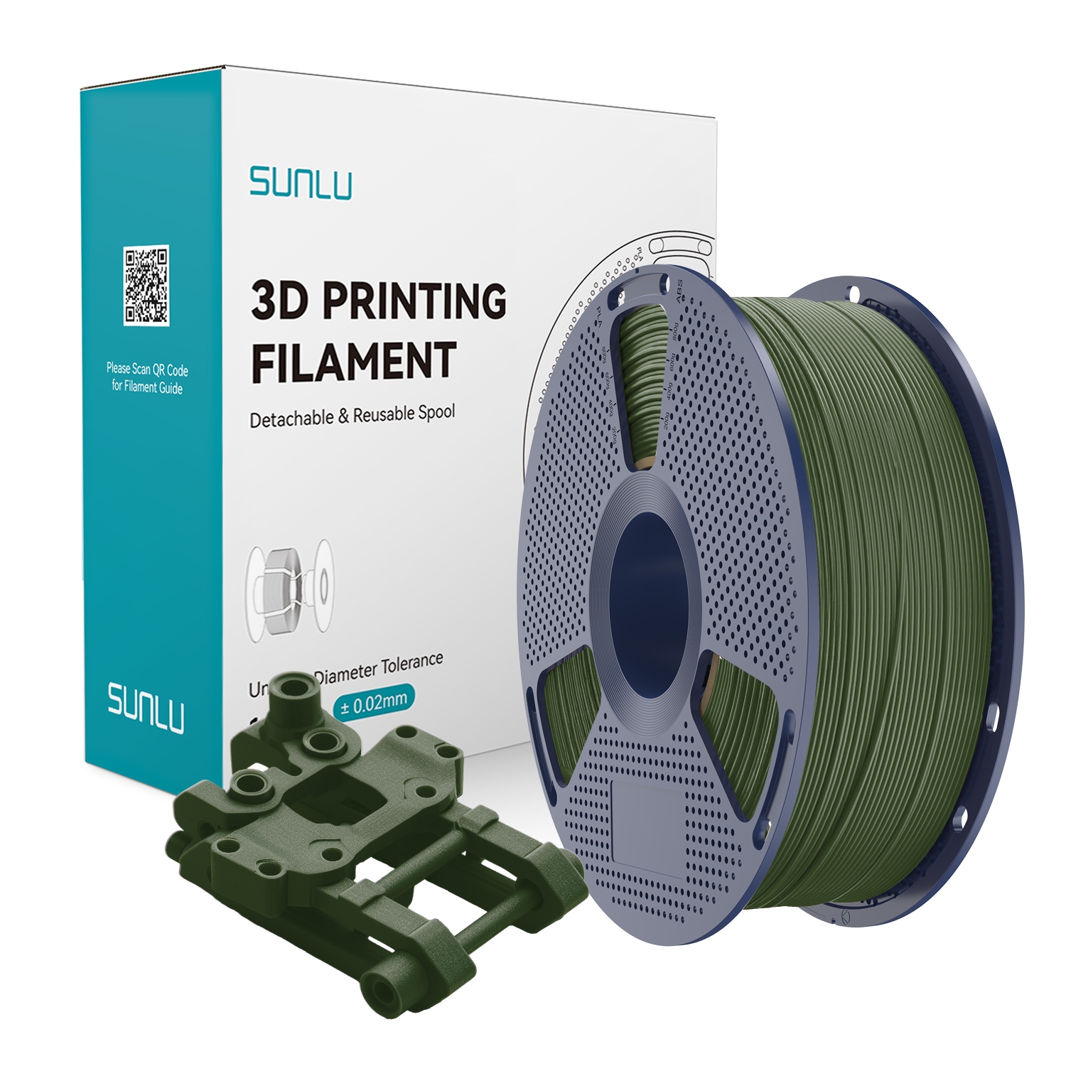 Filament SUNLU ABS Zielony (GREEN)