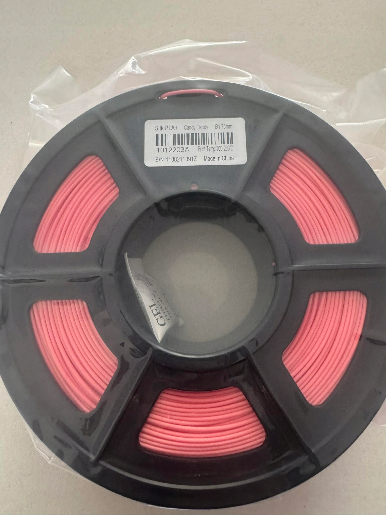 Filament SUNLU PLA Plus Różowy Jedwabny (PINK SILK)