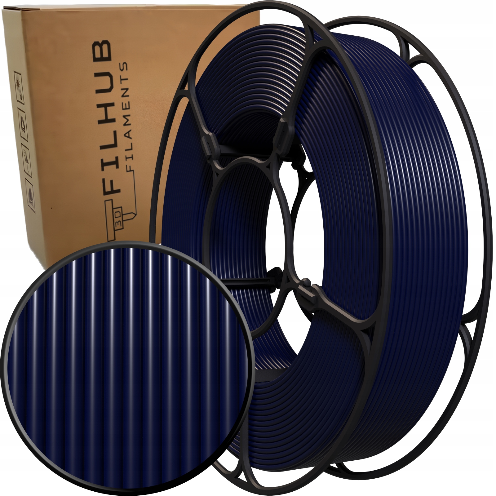 Filament FilHub PETG Niebieski (BLUE)