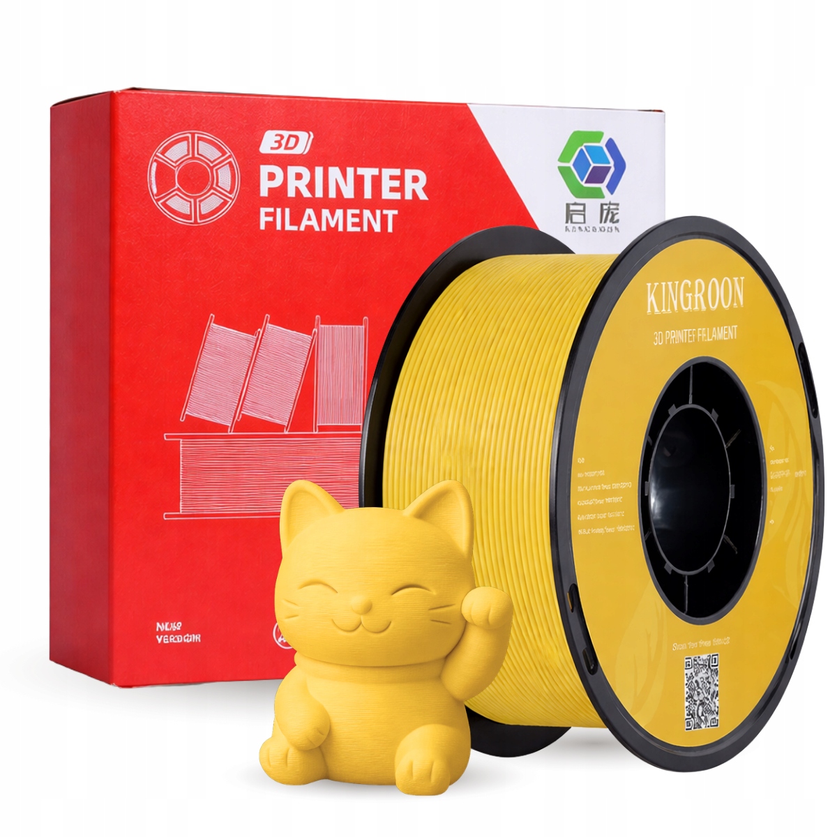 Filament Kingroon PLA Żółty Matowy (YELLOW MATTE)