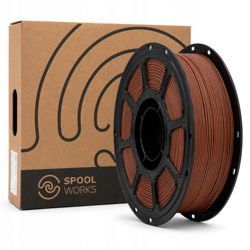 Filament SpoolWorks PLA-LW Plus Brązowy Matowy (BROWN MATTE)