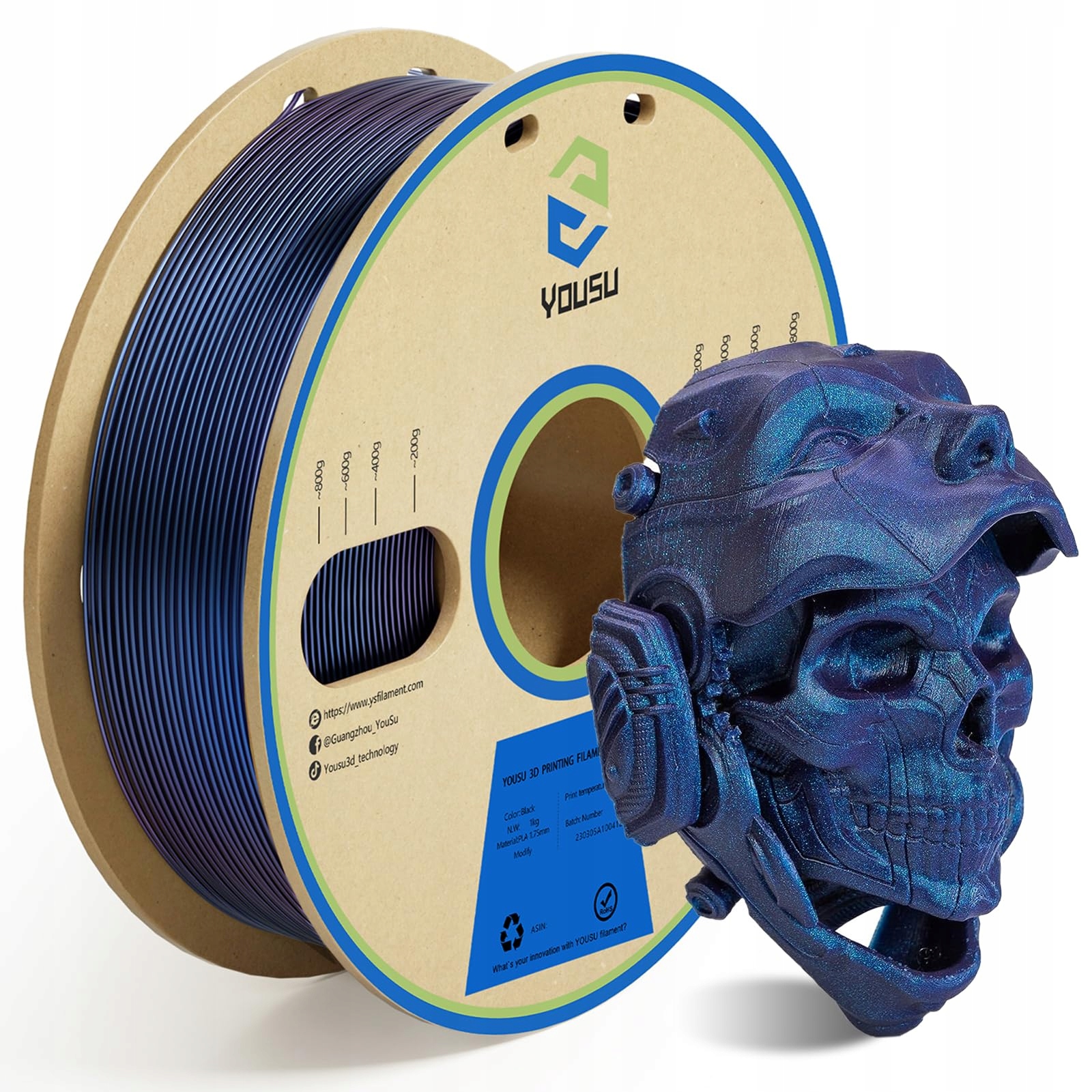 Filament null PLA  Tęczowy (RAINBOW)