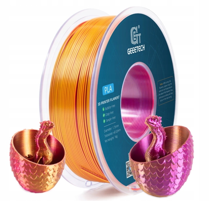 Filament GEEETECH PLA High-Speed  Dwukolorowy Jedwabny (DUAL SILK)