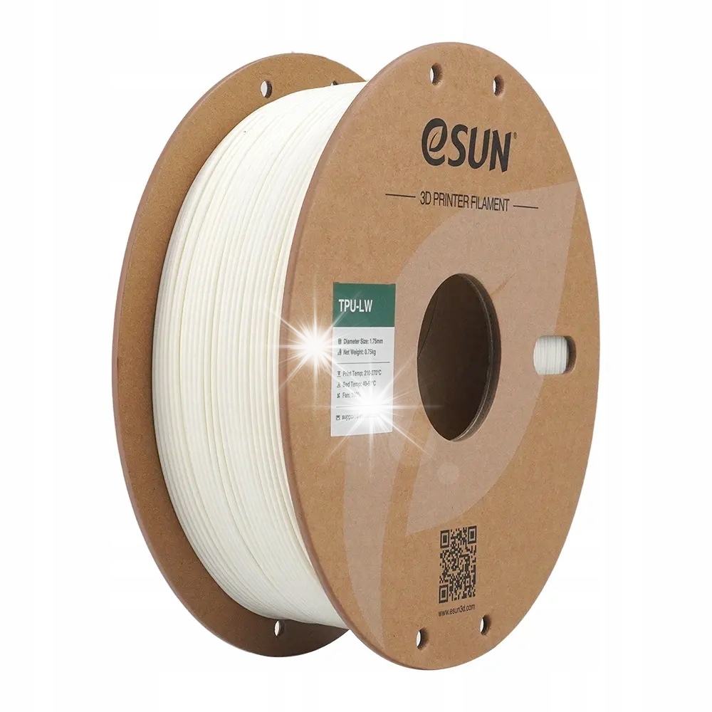 Filament eSUN TPU-LW Biały (WHITE)