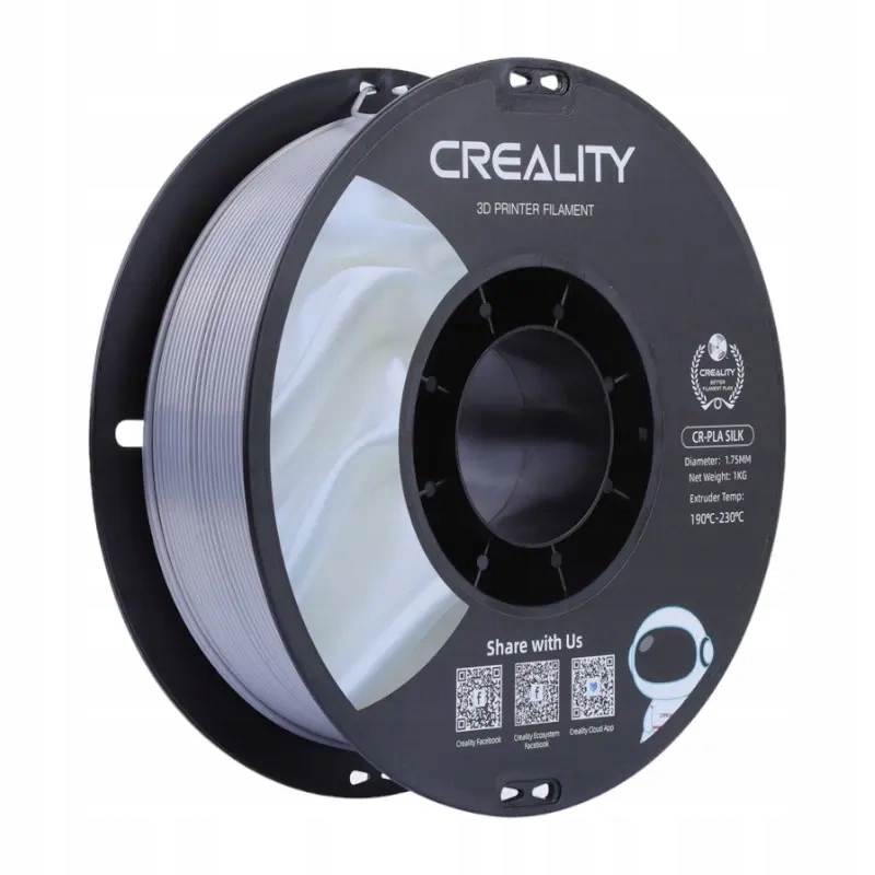 Filament Creality PLA Srebrny Jedwabny (SILVER SILK)