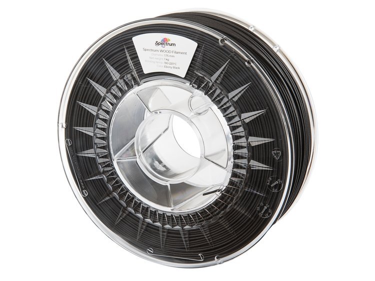 Filament Spectrum PLA Czarny Drewniany (BLACK WOOD)