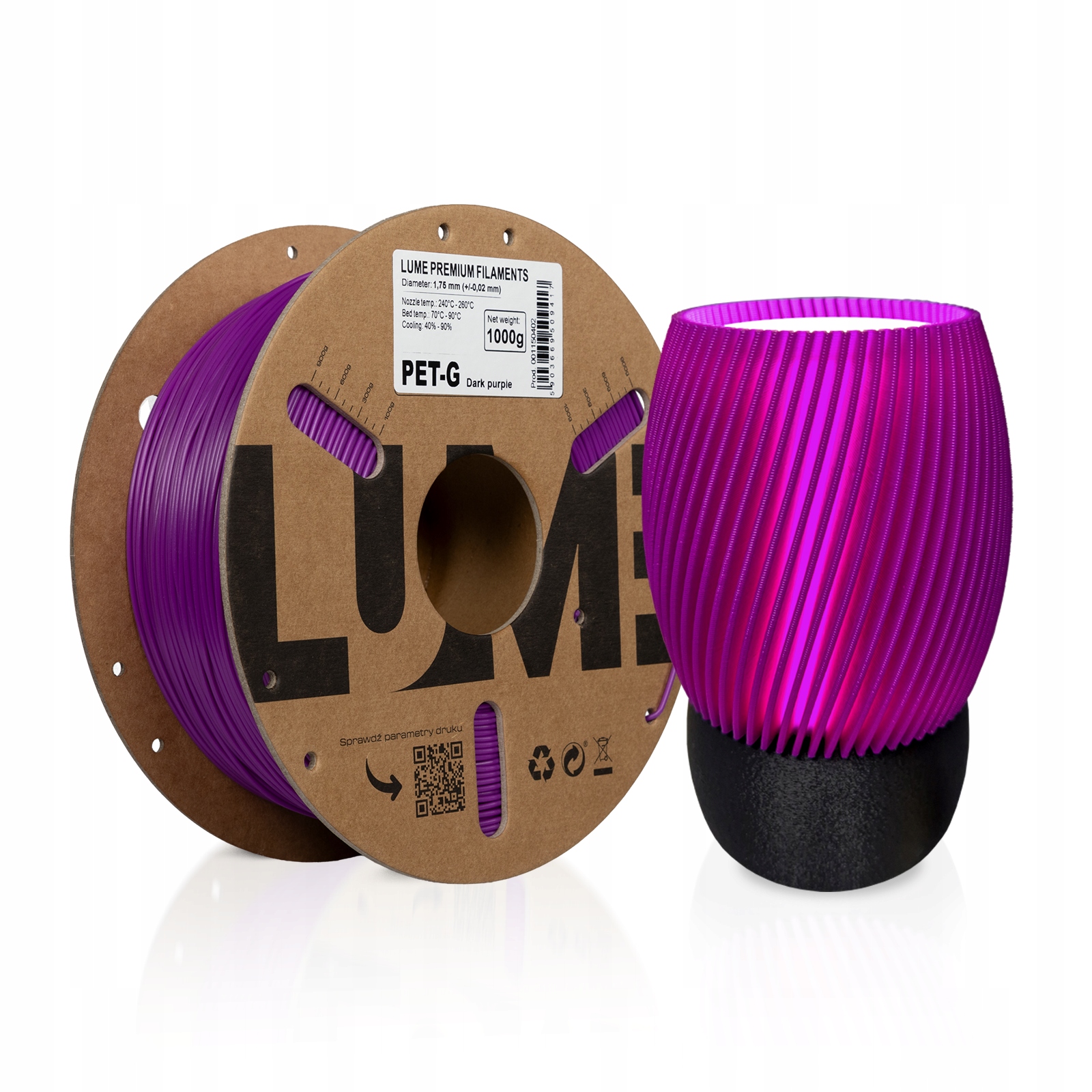 Filament LUME PETG Fioletowy (PURPLE)