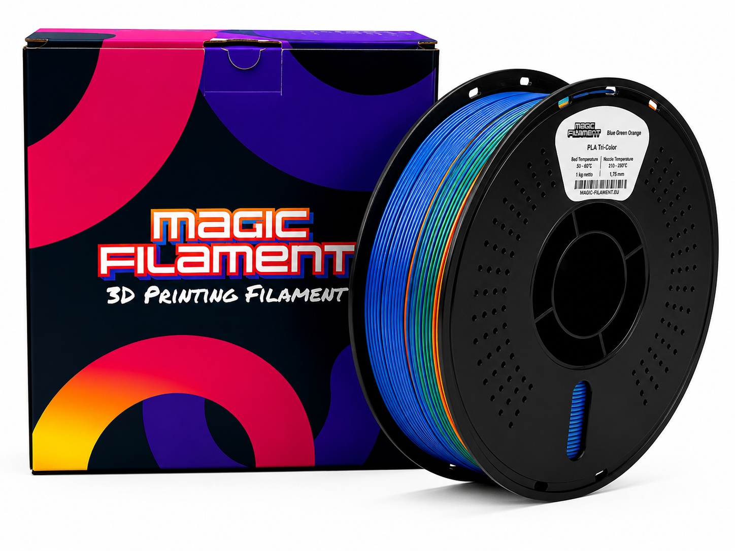 Filament Magic Filament PLA  Tęczowy Jedwabny (RAINBOW SILK)