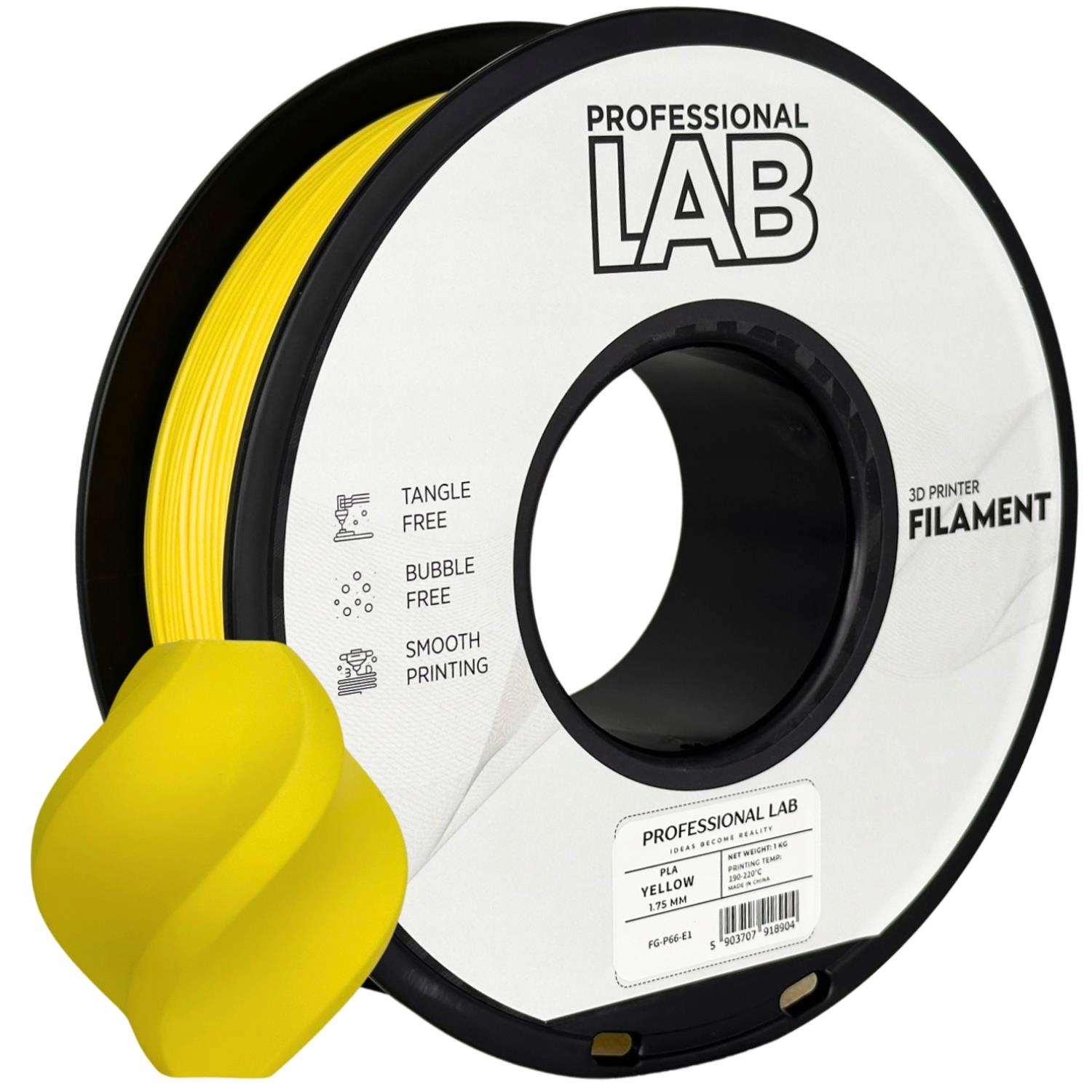 Filament null PLA Żółty (YELLOW)