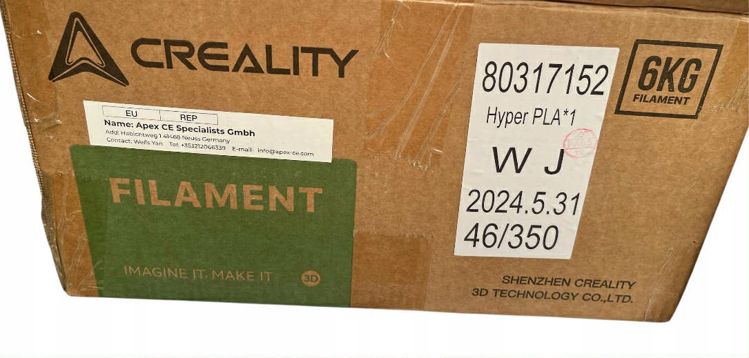 Filament Creality PLA Czarny (BLACK)