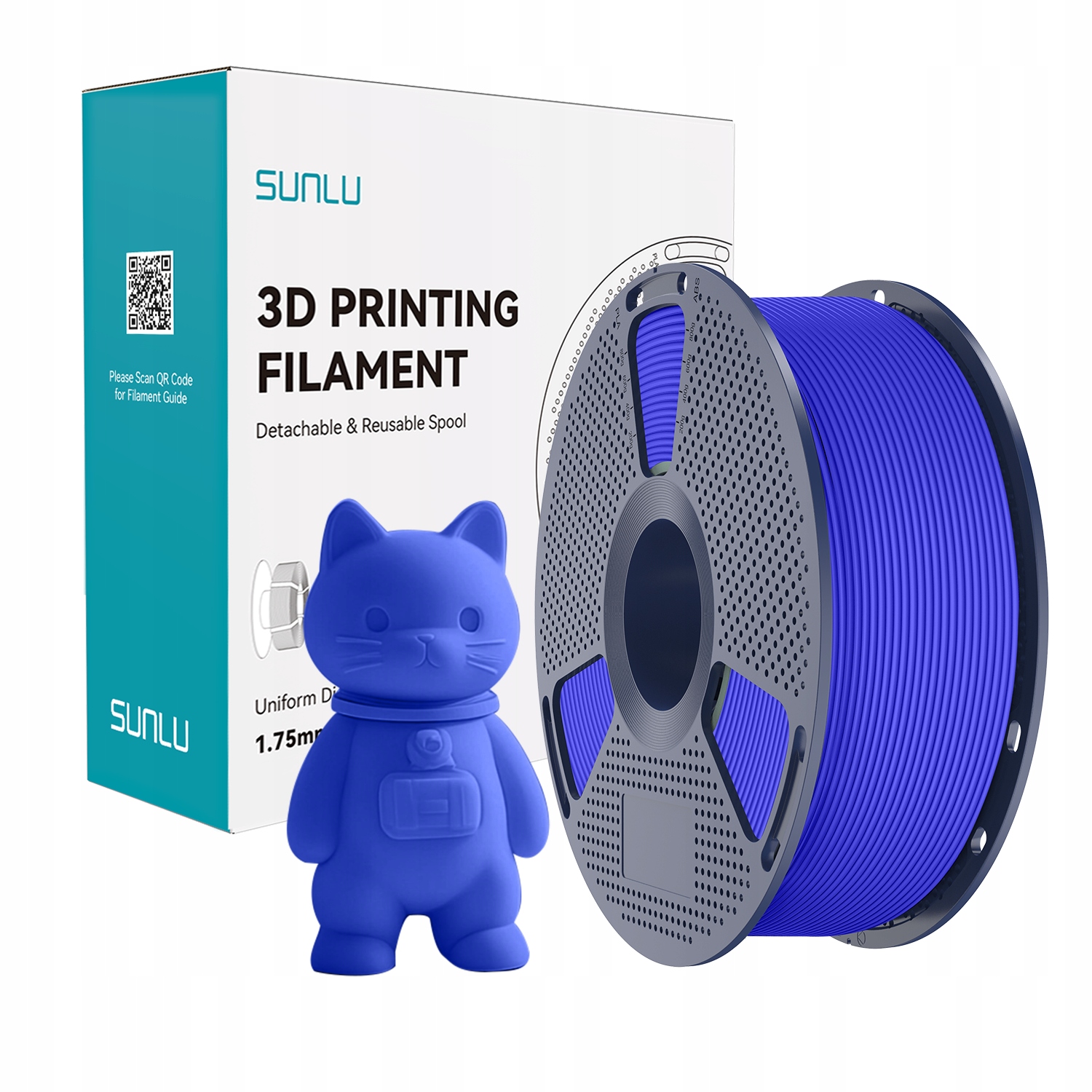 Filament SUNLU PLA Biały Matowy (WHITE MATTE)