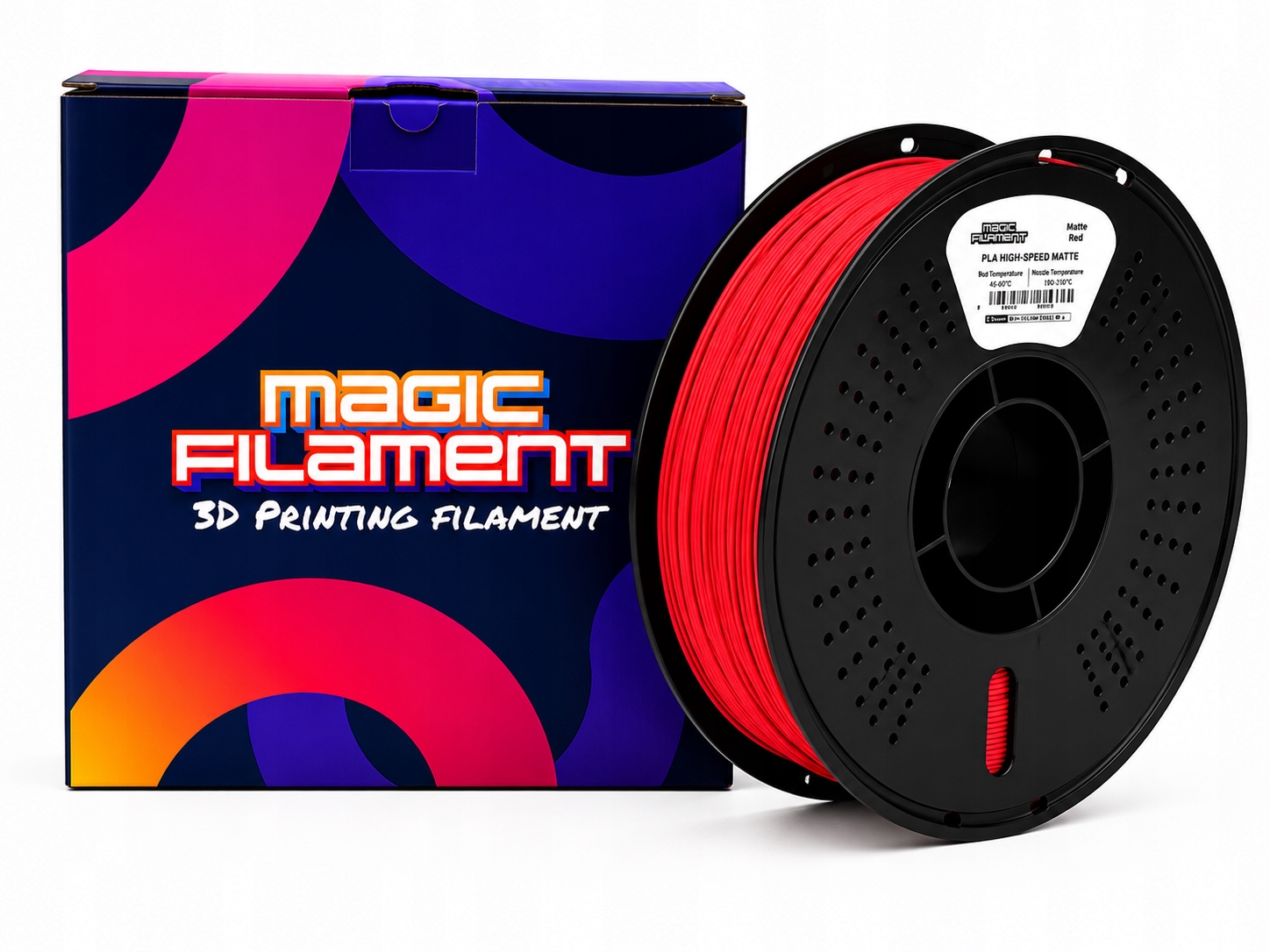 Filament Magic Filament PLA High-Speed Czerwony Matowy (RED MATTE)