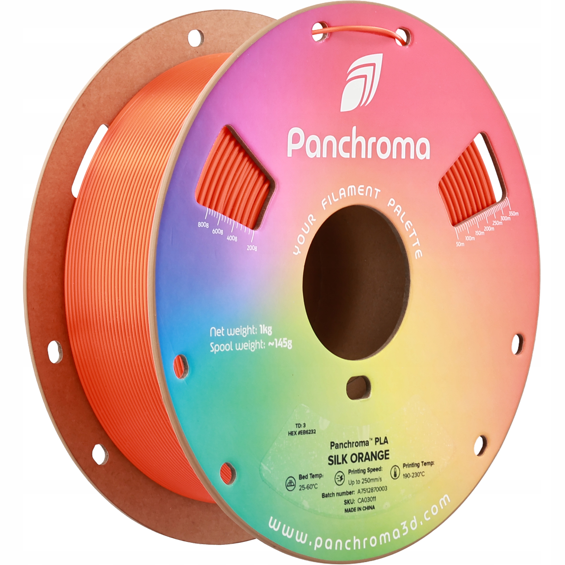 Filament Polymaker PLA Pomarańczowy Jedwabny (ORANGE SILK)