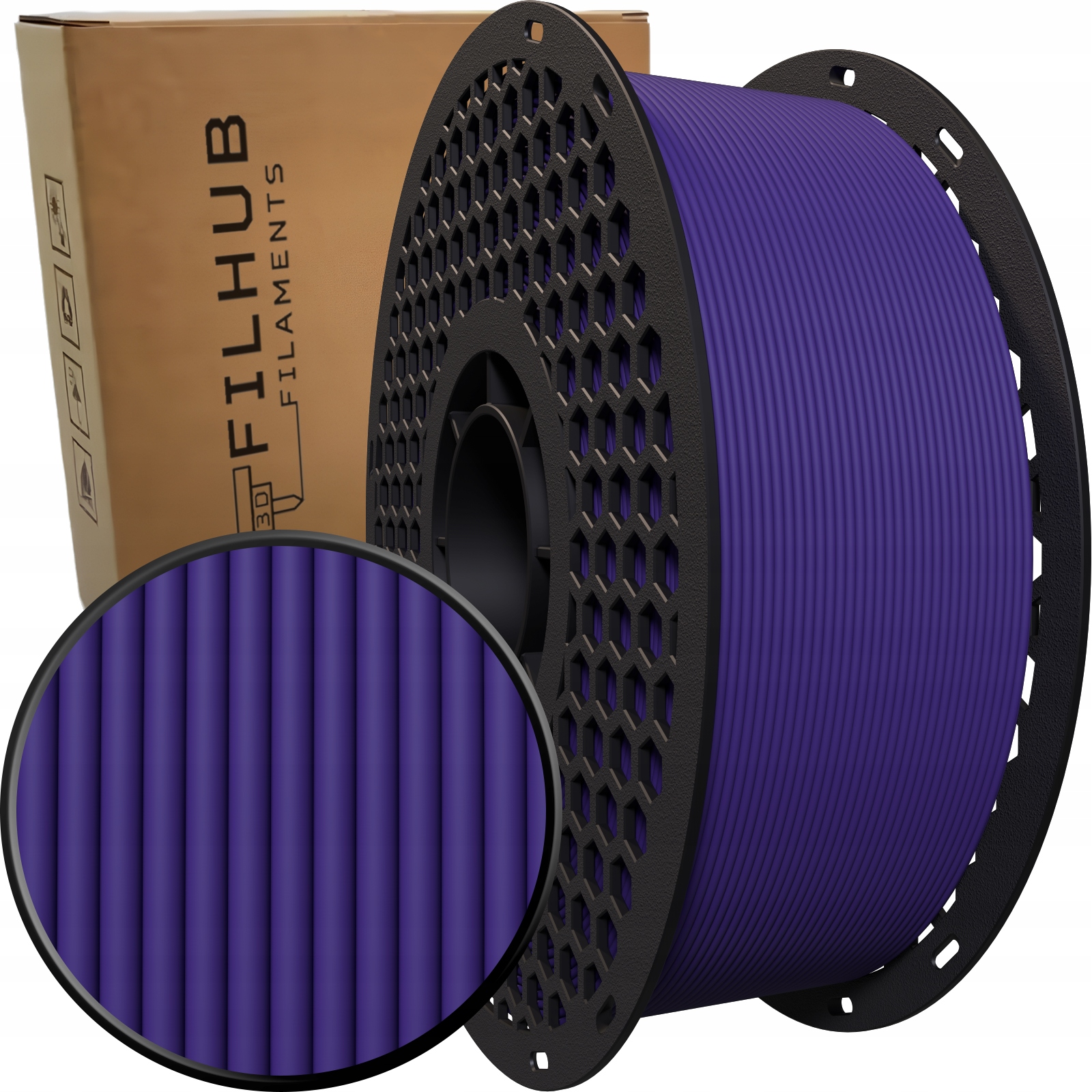 Filament FilHub PETG Fioletowy Matowy (PURPLE MATTE)