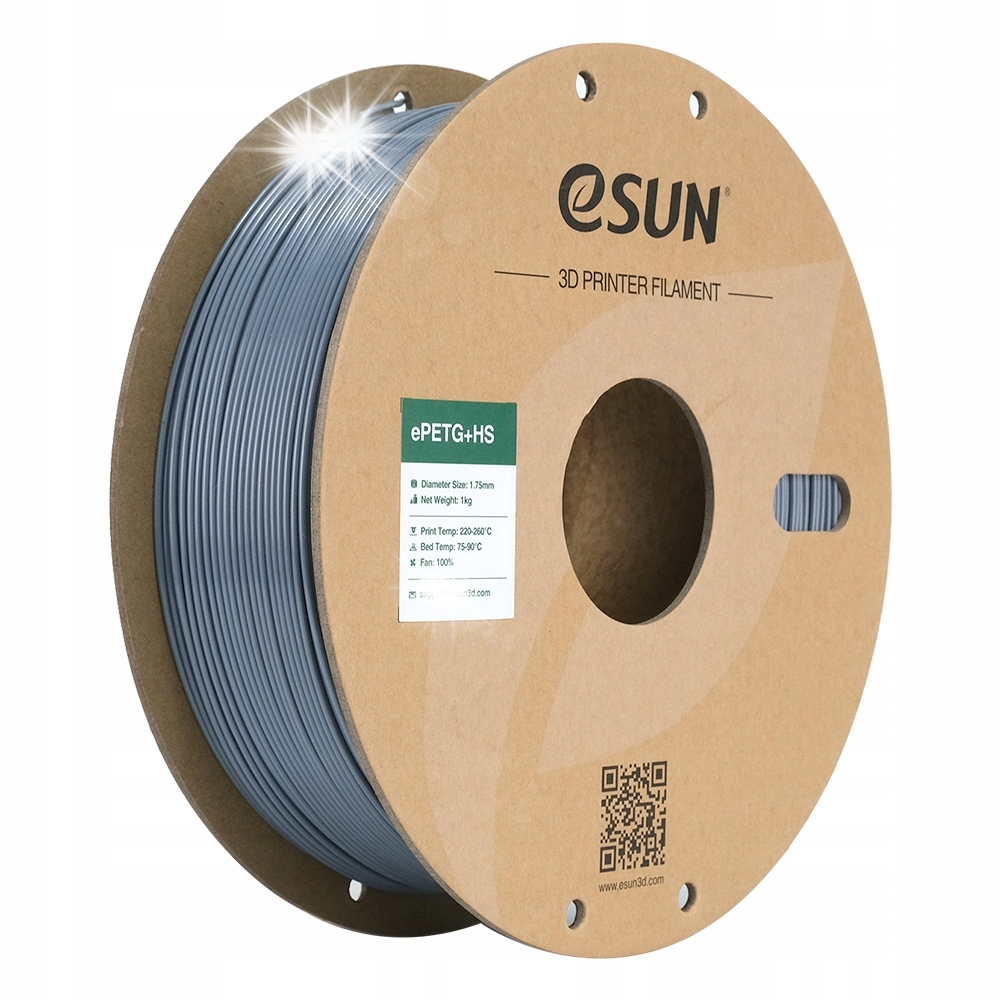 Filament eSUN PETG Plus High-Speed Szary (GRAY)